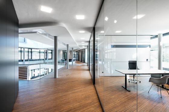 12mm Clear Tempered Glass Partition Wall with Aluminum Frame