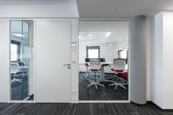 Aluminum Frame Glass Partition Wall with Soundproofing