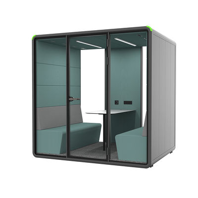 Acoustic Silent Pod Large Size Office Furniture Interview Glass Room Meeting Reception Room Cubicles Office Phone Calling Booth