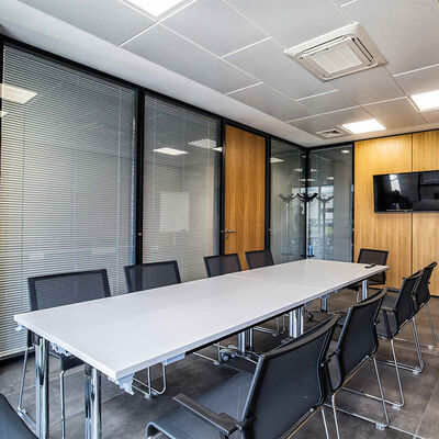 Aluminum Glass Partition Wall Solid Wall Partition for Office Building