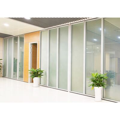 Soundproof Office Glass Partition Wall Glass Wall Partition System with Door