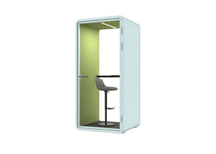 Soundproof Phone Booth Office Pod with Customizable Size and Tempered Glass for Private Workspaces