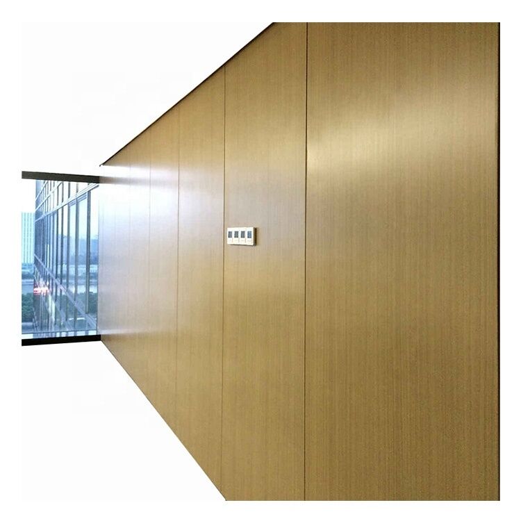 Office Demountable Solid Wall Partition System Reusable Wooden Partition