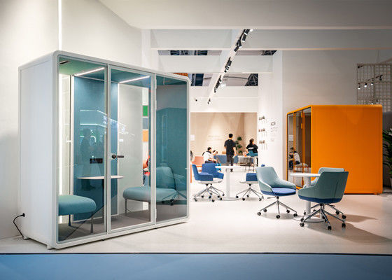 Высококачественный звукоизолированный телефонный кабинет акустические кабинеты с мебелью из Китая